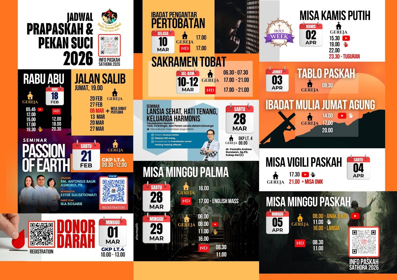 Panitia Paskah Wilayah Katarina Jadwal Prapaskah & Pekan Suci 2026